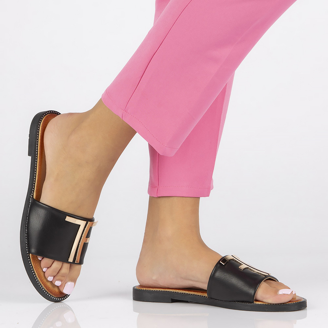 Slippers Filippo DK2103/22 BK black