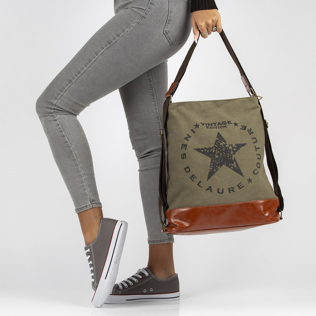 Ines Delaure handbag 1682690 khaki