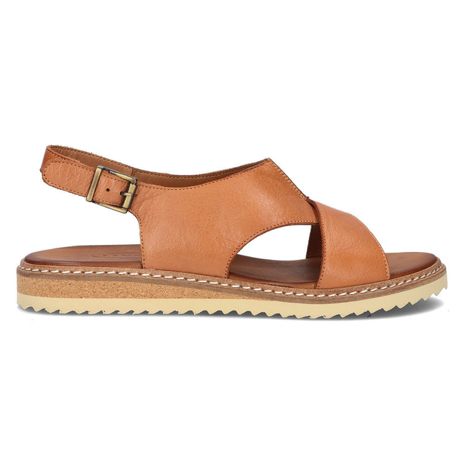 Leather sandals Lanqier 44C0682 brown