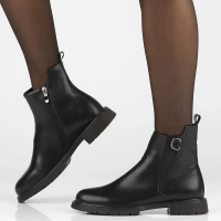 Leather ankle boots Filippo DBT6586/24 BK black