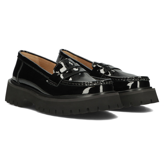 Leather shoes Filippo DP4586/23 BK L black
