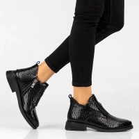 Leather ankle boots Filippo DBT6425/26 BK black