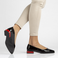 Skórzane półbuty Filippo DP2383/22 BKL czarne