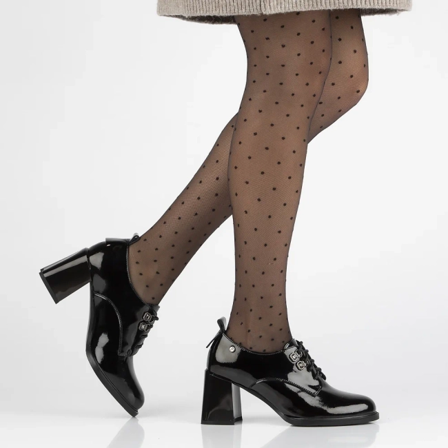 Leather shoes Filippo DP6315/24 BK black