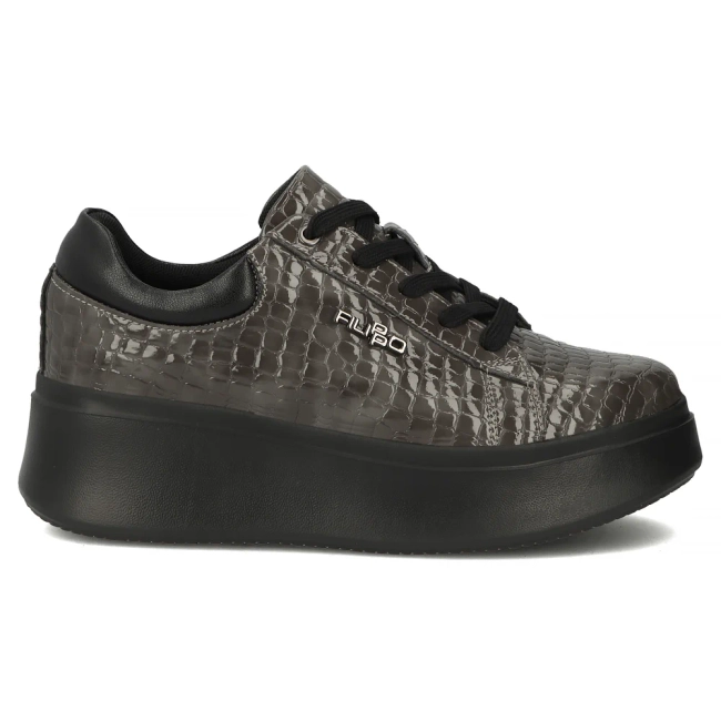 Leather sneakers Filippo DP7412/25 GR CR grey