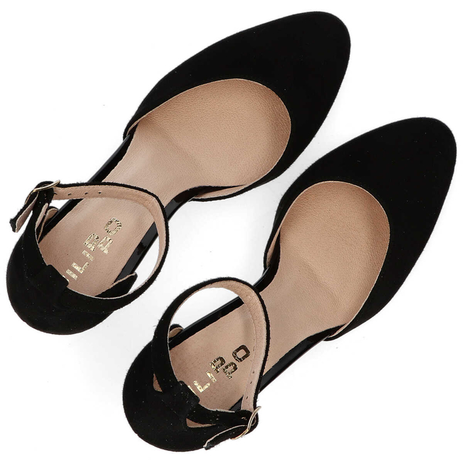 Czółenka Filippo F314 Czarny Zamsz