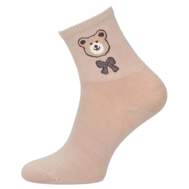 Women's Socks beige TFP2-101 bear