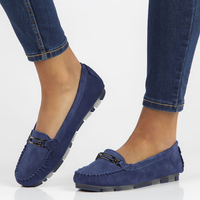Leather loafers Filippo DP1202/22 BL blue