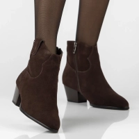 Leather heeled cowboy boots Filippo DBT8251/26 D BR brown