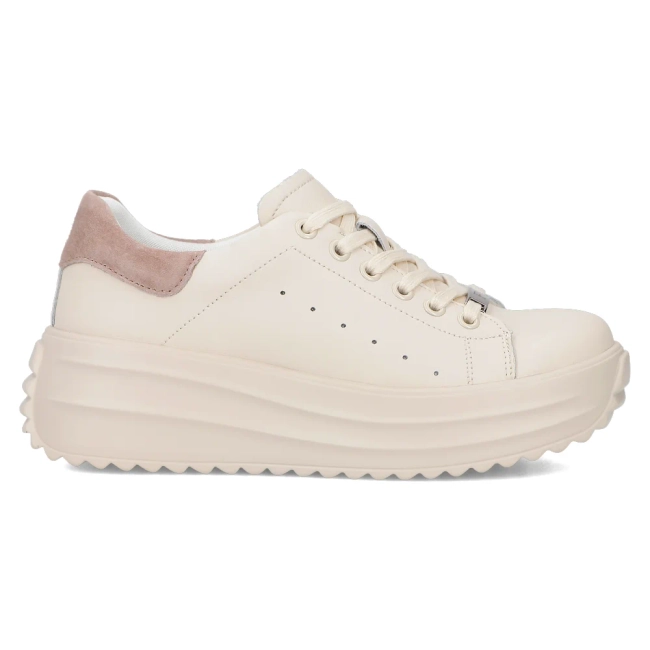 Leather sneakers Filippo DP6739/25 BE beige
