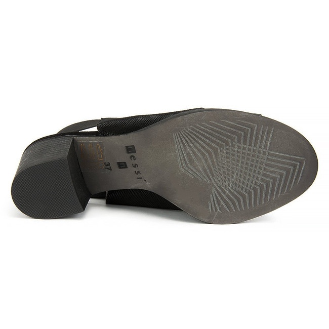 Sandals Nessi 80706 Black Lizaro + Black