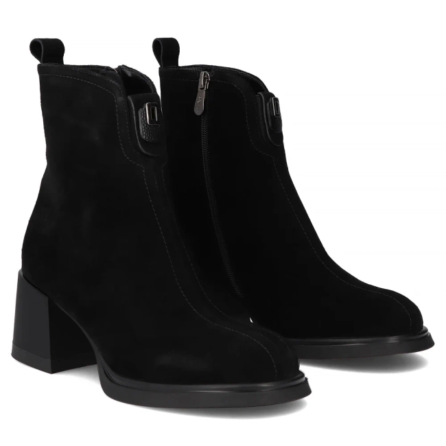 Leather ankle boots Filippo DBT7225/25 BK black