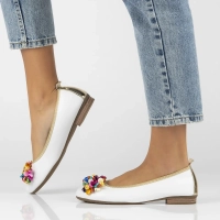 Leather ballerinas Filippo DP6159/25 WH white