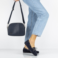 Leather shoes Filippo DP1403/20 NV navy blue