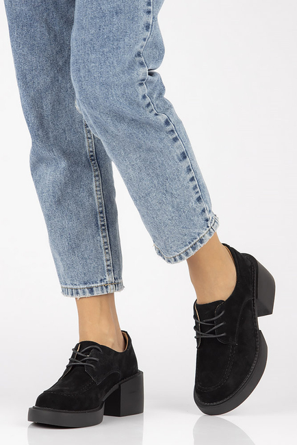 Leather shoes Filippo DP4919/23 BK black