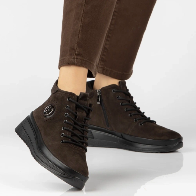 Leather ankle boots Filippo DBT4215/26 D BR brown