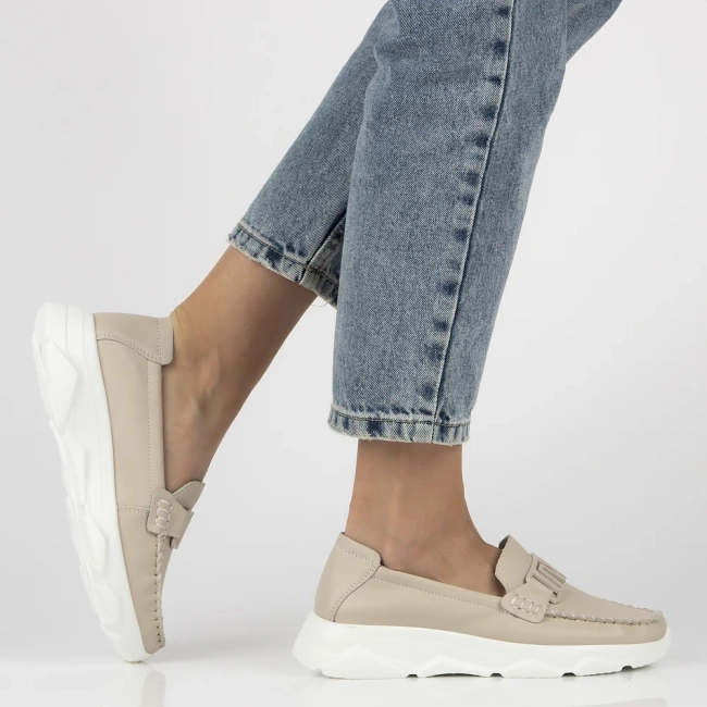 Leather shoes Filippo DP6763/25 BE beige