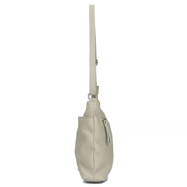 Handbag Toscanio Leather Messenger Bag 1628 light grey