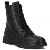 Skórzane botki Filippo DBT7250/25 BK czarne