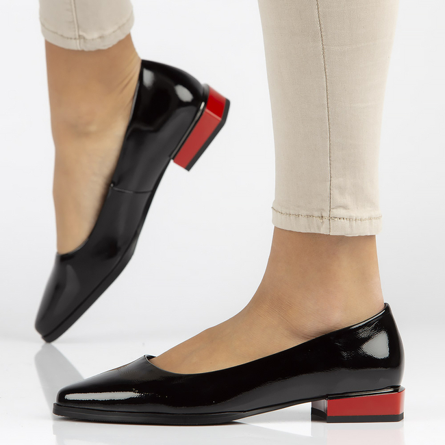 Leather shoes Filippo DP2383/22 BKL black