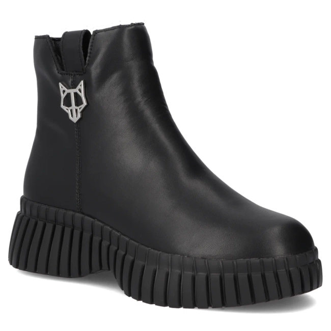 Leather ankle boots Filippo DBT7274/25 BK black