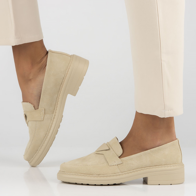 Leather shoes Filippo DP4523/23 BE beige