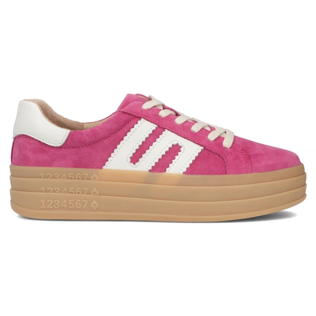 Leather sneakers Filippo DP6744/25 FH pink