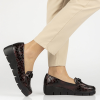 Leather shoes DP4128/23 BG burgundy