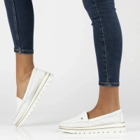 Leather loafers Filippo DP7006/25 WH white