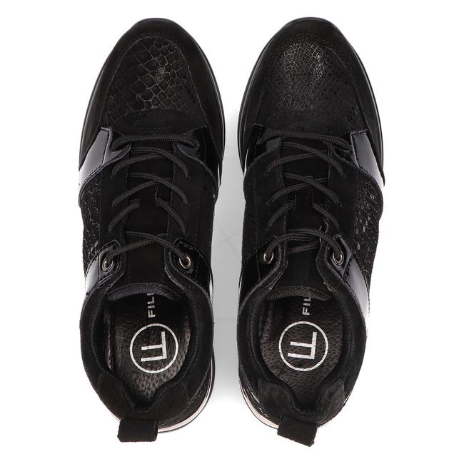 Leather Sneakers Filippo DP3170/21 BK black