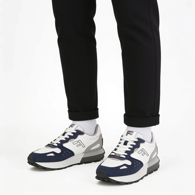Leather Sneakers Filippo MSP7839/26 WH NV white