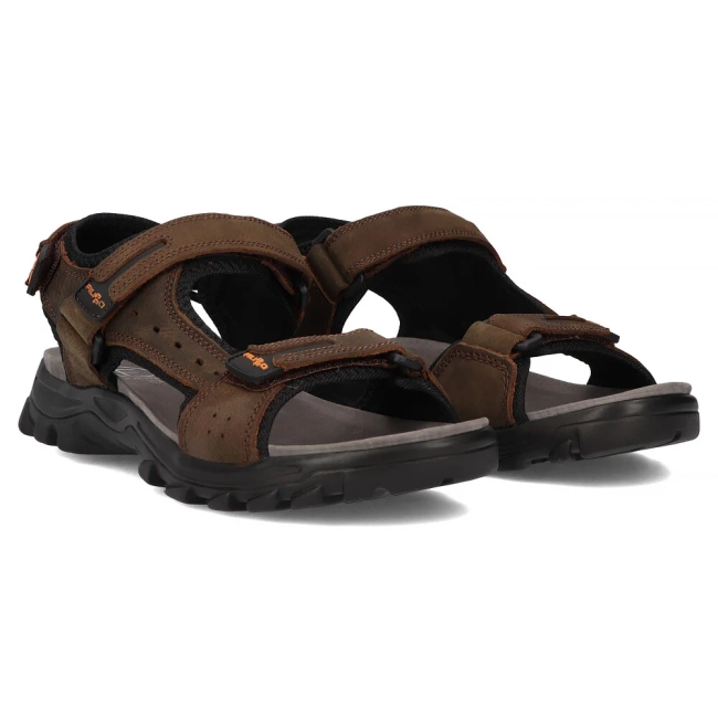 Leather Sandals Filippo MS7038/25 BR brown