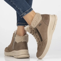 Leather ankle boots Rieker L7701-24 brown