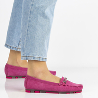 Leather loafers Filippo DP1202/21 FH pink