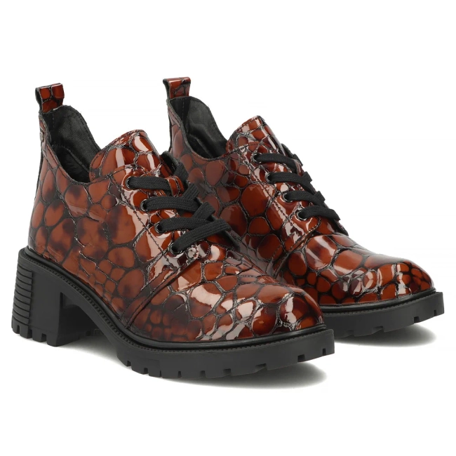 Leather heeled ankle boots Filippo DBT7972/26 BR brown