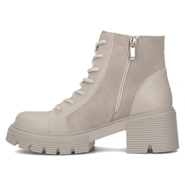 Leather ankle boots DBT6495/24 BE beige