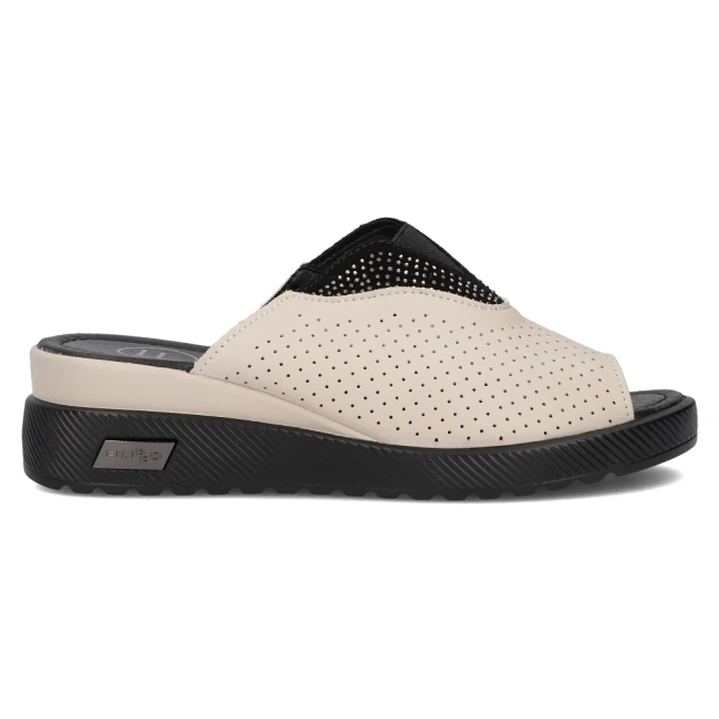 Leather flip-flops Filippo DK6146/24 BE beige