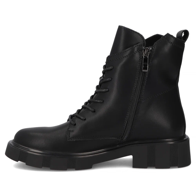 Leather ankle boots Filippo DBT7131/25 BK black