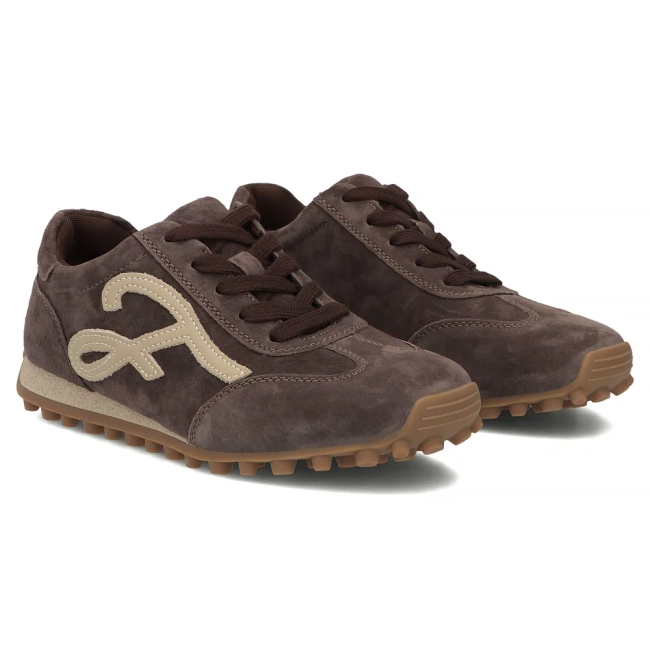 Skórzane sneakersy Filippo DP7961/26 D BR brązowe