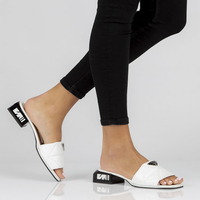 Leather flip-flops Filippo DK3905/22 WH white