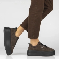 Leather sneakers Filippo DP8114/26 D BR brown