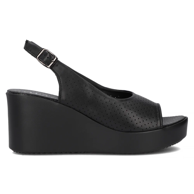Leather sandals Filippo DS6204/24 BK black