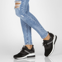 Leather sneakers Filippo DP1388/22 BK black