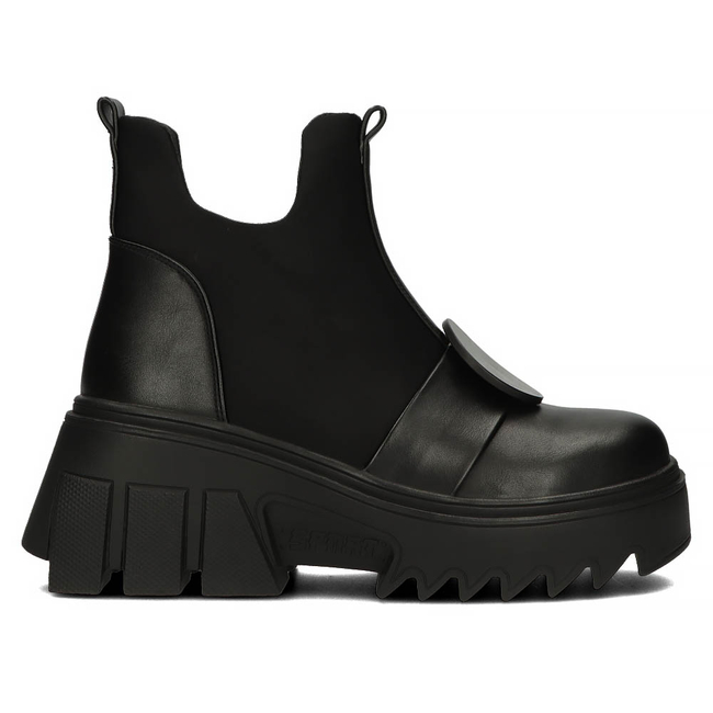 Botki na platformie Filippo DBT4056/22 BK czarne