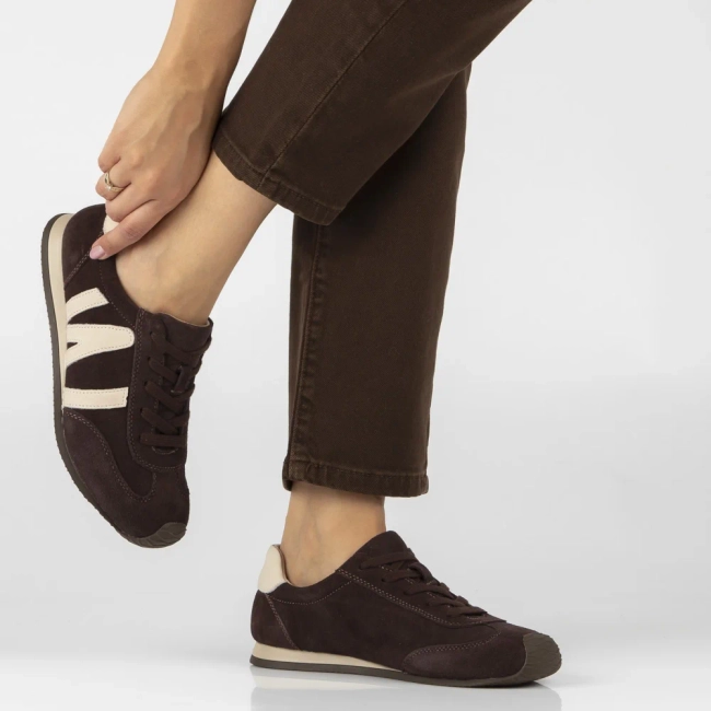 Leather sneakers Filippo DP7963/26 D BR brown