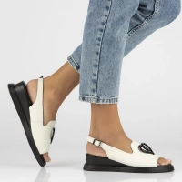 Leather sandals Filippo DS6069/25 WH white