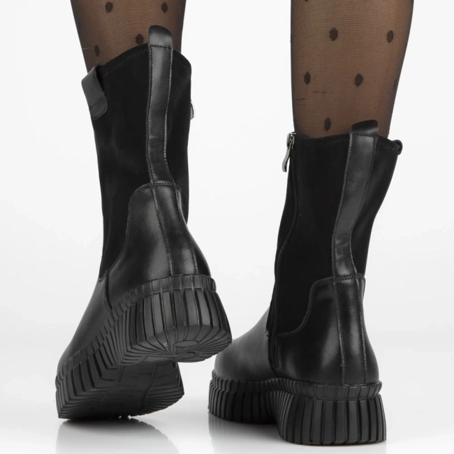 Leather ankle boots Filippo DBT7163/25 BK black