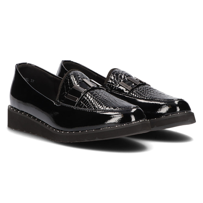 Leather loafers Filippo DP1515/22 BK L black