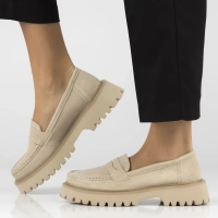 Leather shoes Filippo DP4586/23 BE beige