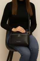 Leather handbag Toscanio G49 black